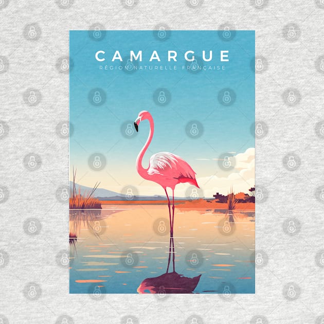 Affiche rétro - voyage - vintage - camargue - Hiver by Labonneepoque